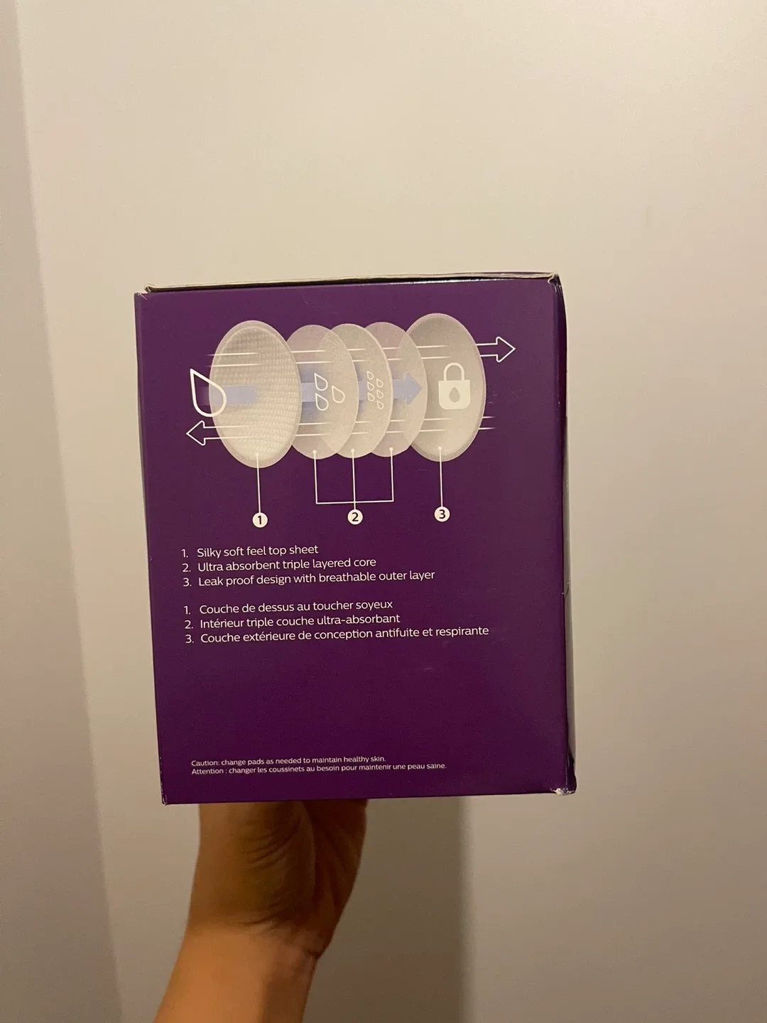 Philips Avent Ultra Absorbent Disposable Breast Pads (60x) image indicator(3)