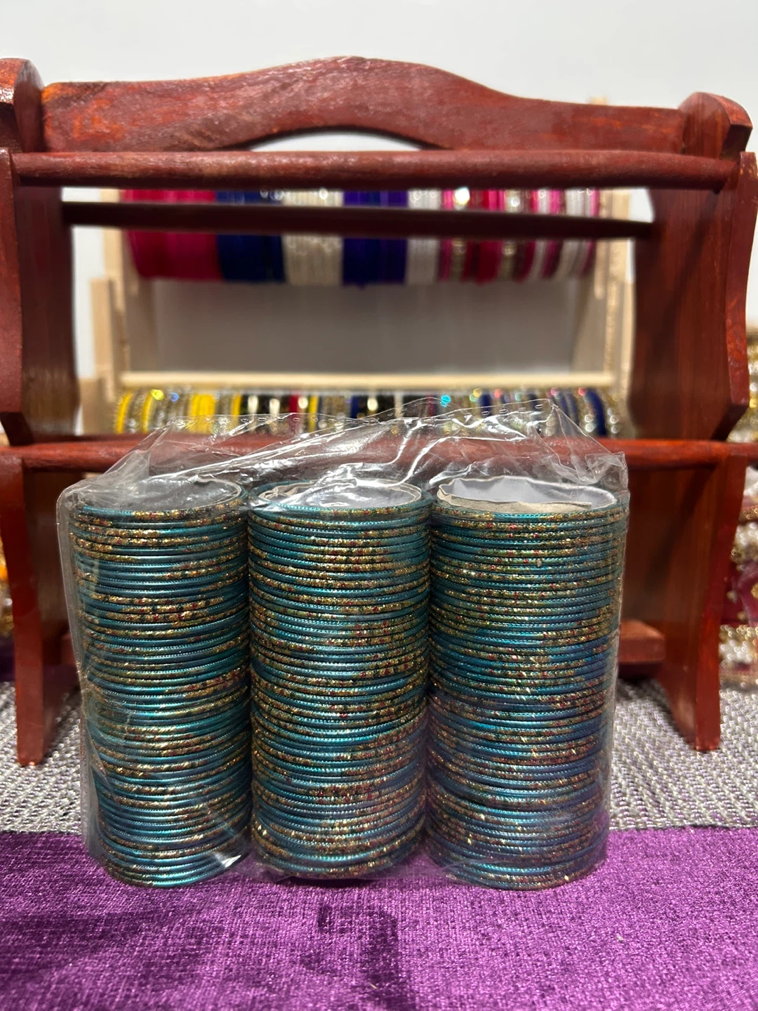 Bangles - Teal & Gold (newborn to 12 M )size - photo 2