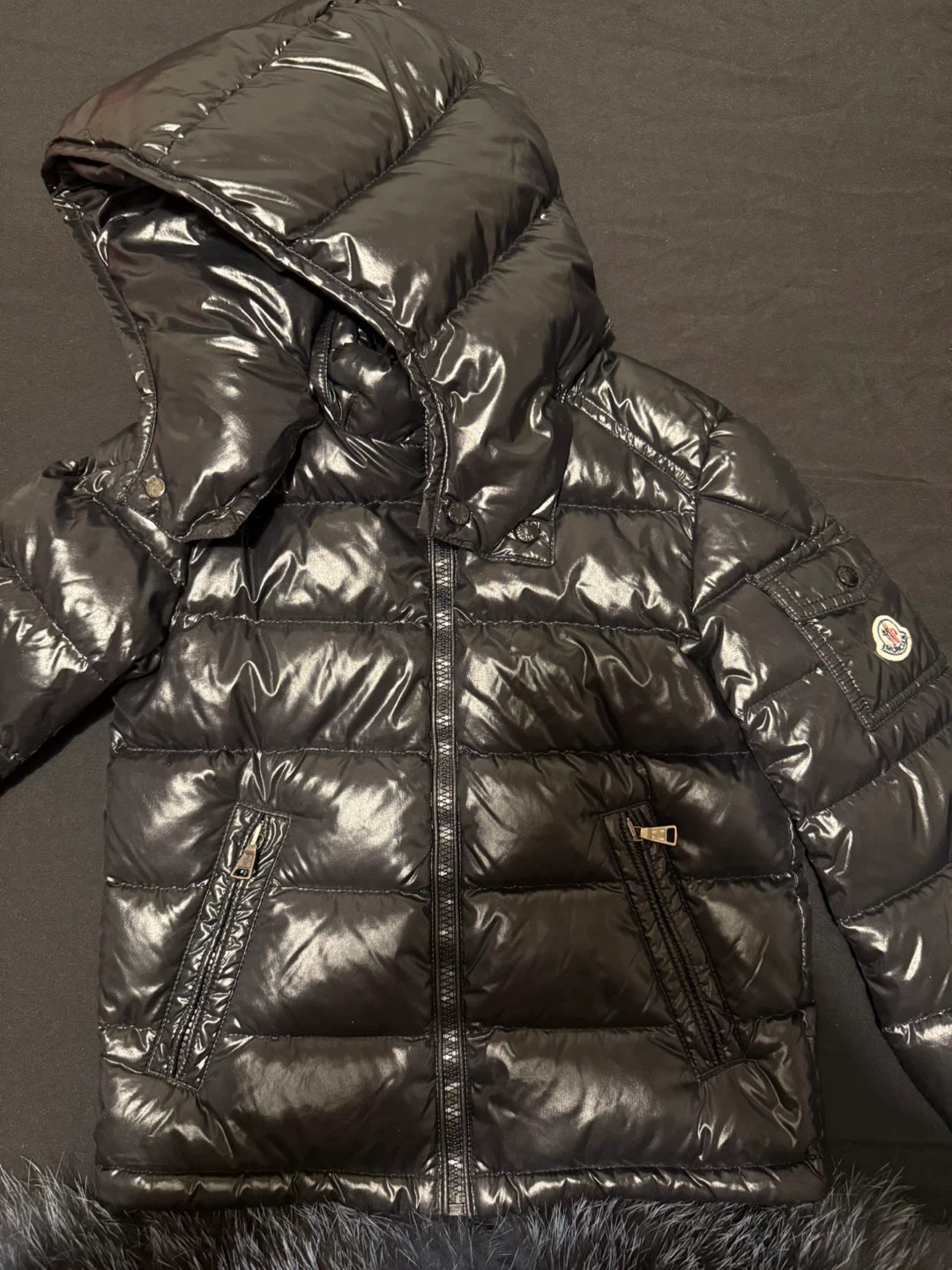 Moncler Black Padded Down Jacket - photo 3
