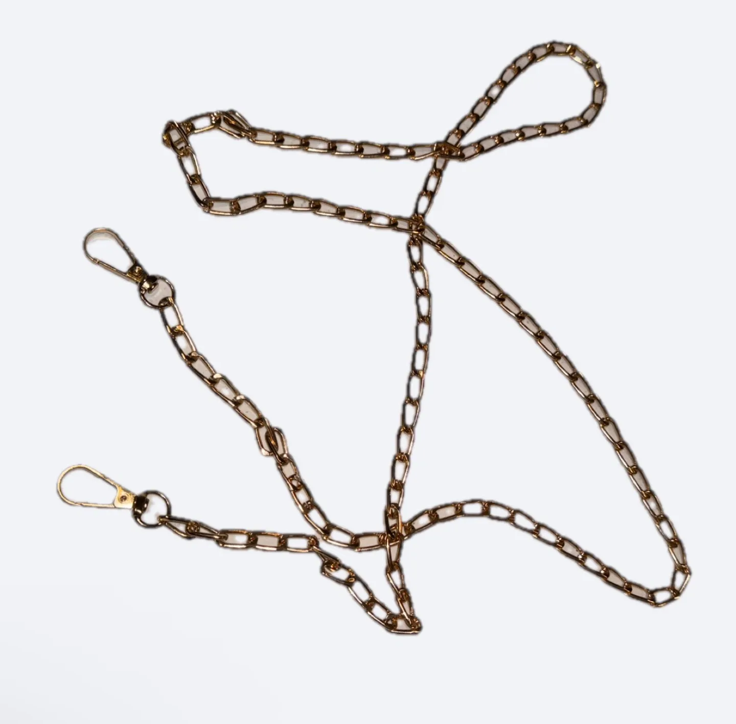 NEW 4’ Gold Tone Chain Purse Strap image indicator(2)