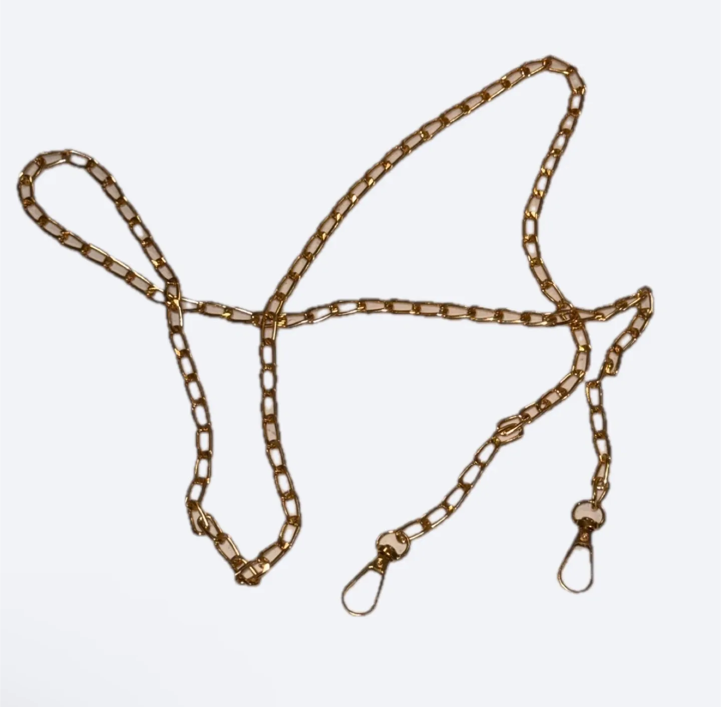 NEW 4’ Gold Tone Chain Purse Strap image indicator(4)