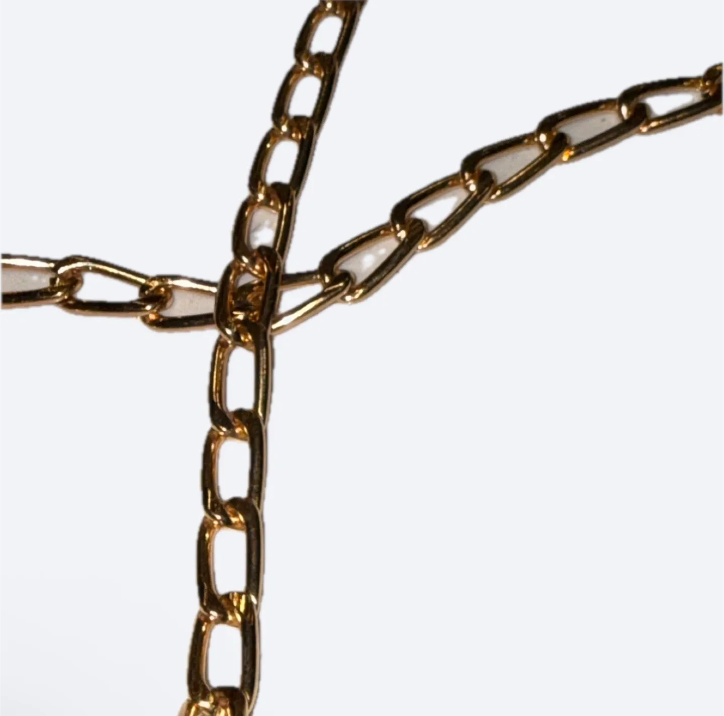 NEW 4’ Gold Tone Chain Purse Strap image indicator(5)