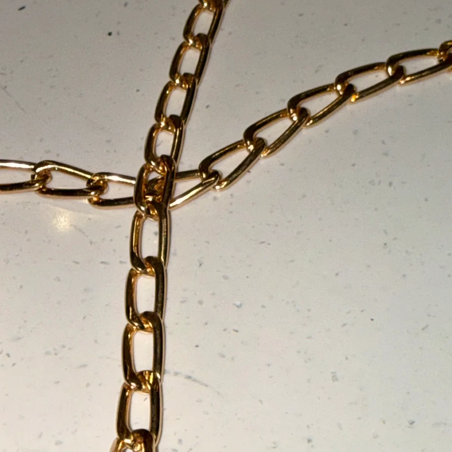 NEW 4’ Gold Tone Chain Purse Strap image indicator(6)
