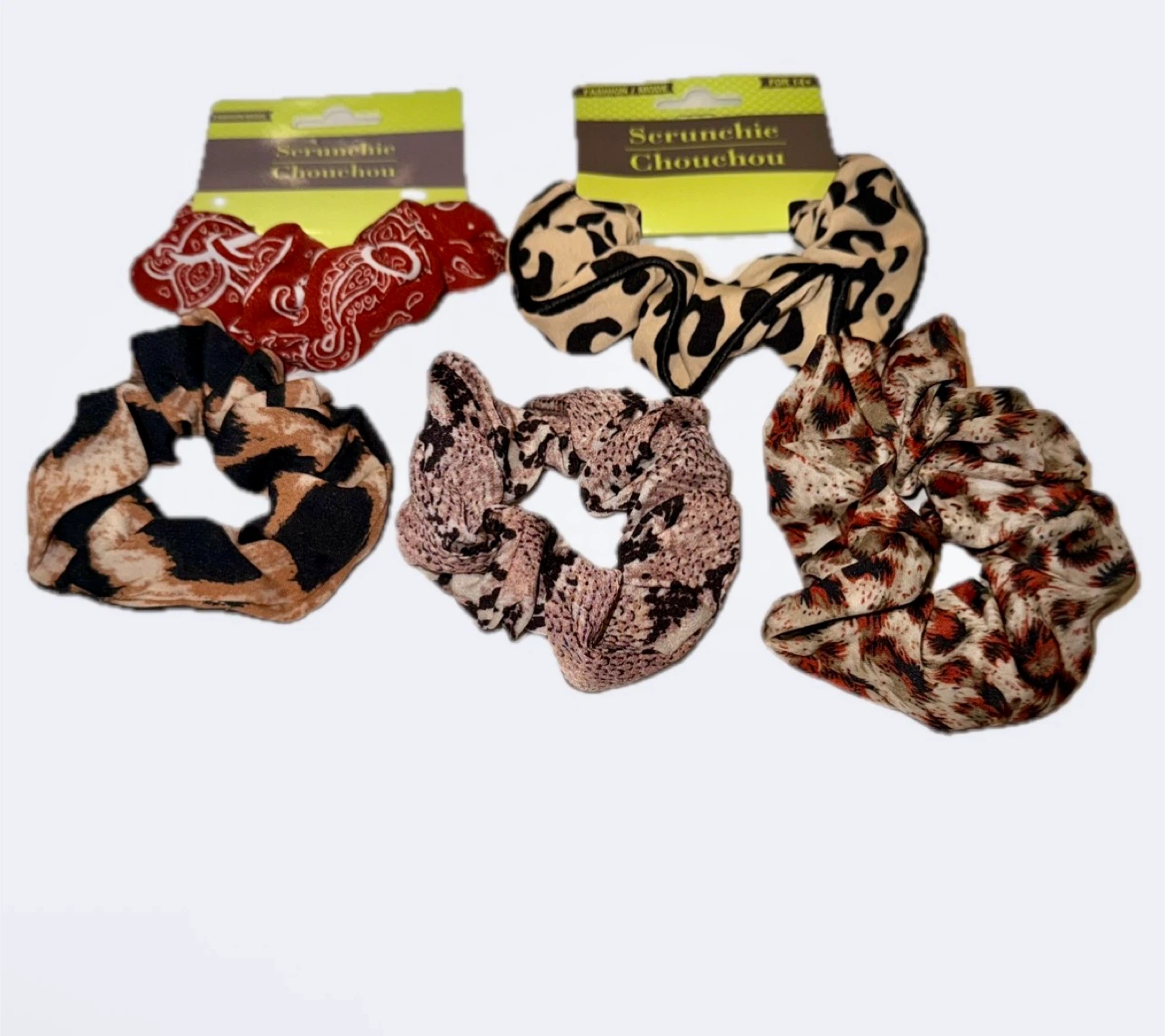 NEW! Hair Scrunchie Bundle - Animal Prints & Paisley Patterns - photo 2
