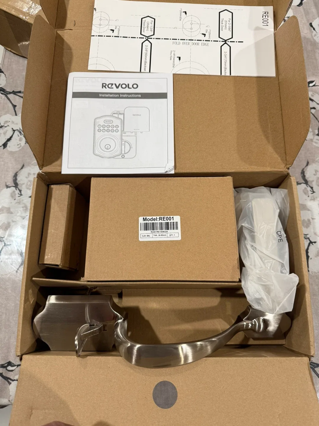 Revolo RE001 Digital Door Lock Set - New in Box! image indicator(5)