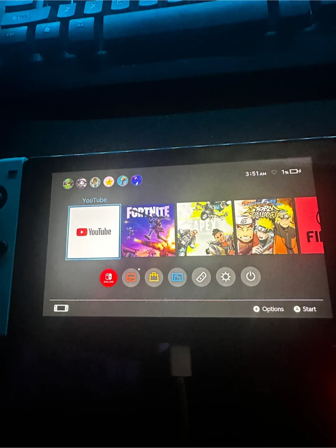 Nintendo Switch Console with Dock and controller pad