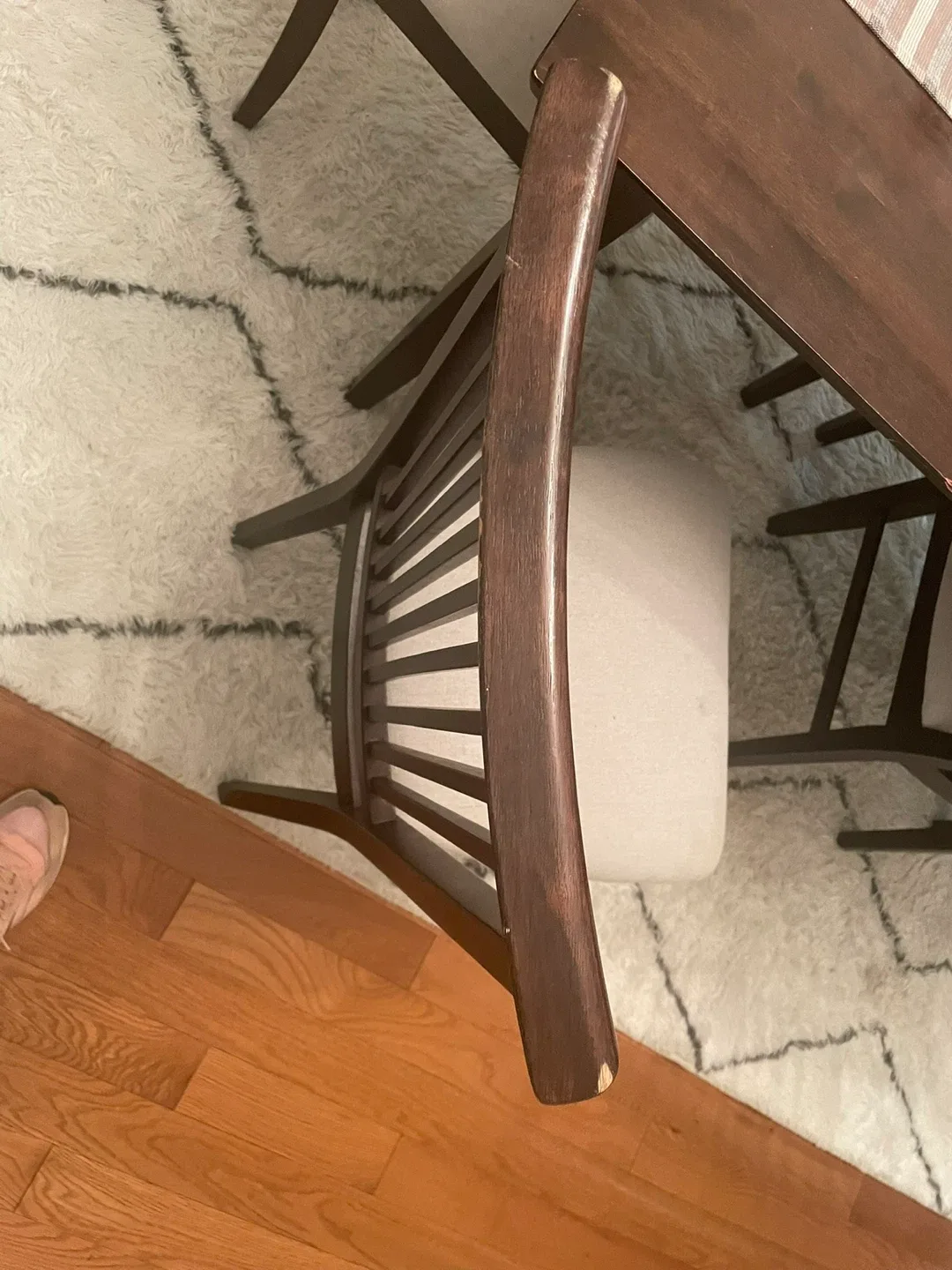 Dark Brown Dining Table with 6 Chairs image indicator(6)