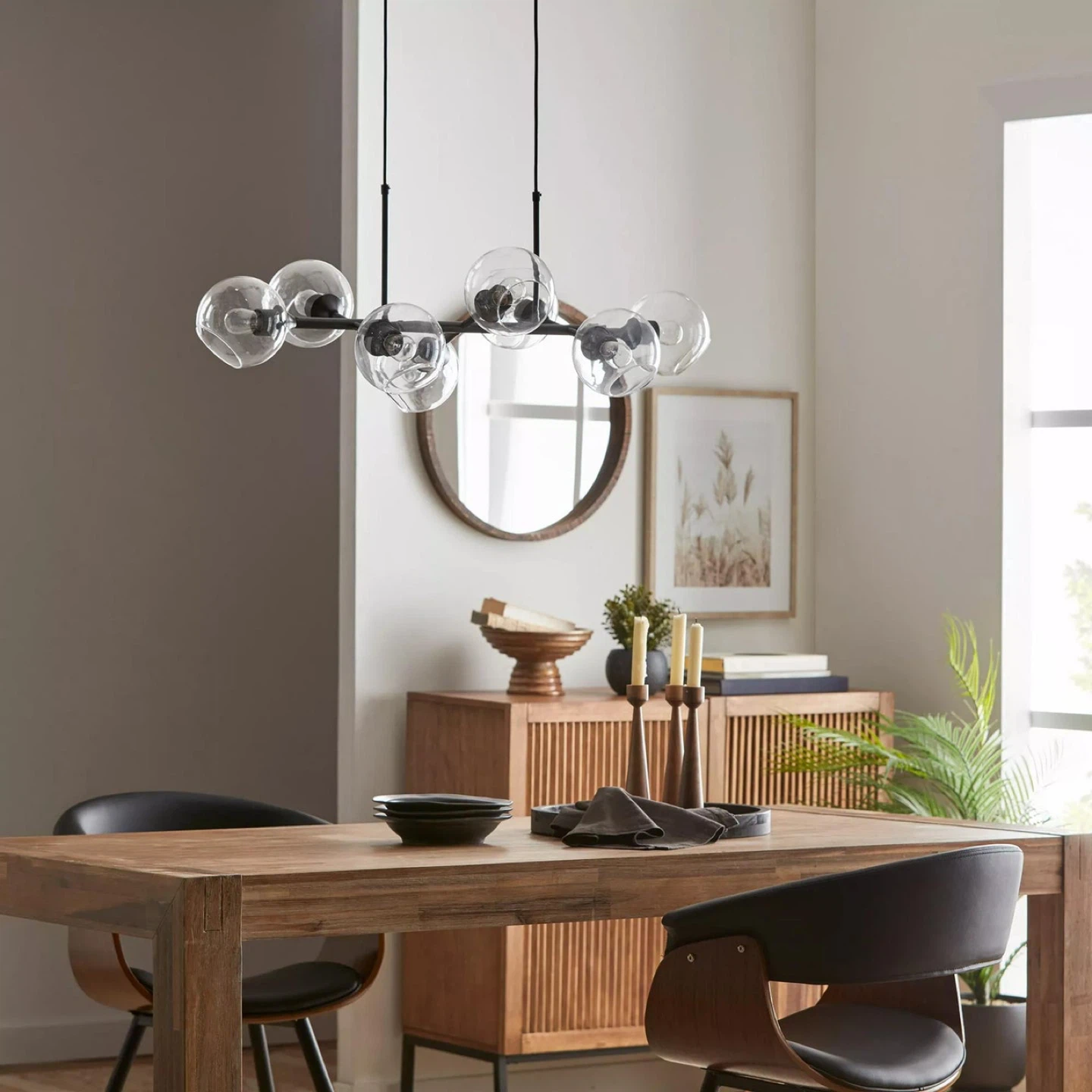 Modern glass and metal ceiling light - photo 3