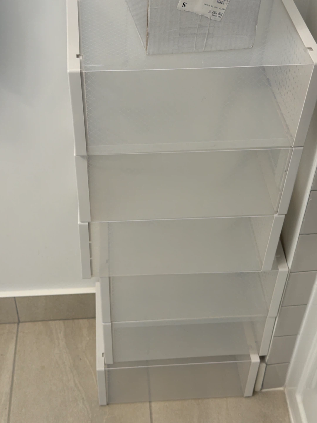 White Shoe Storage Cabinet