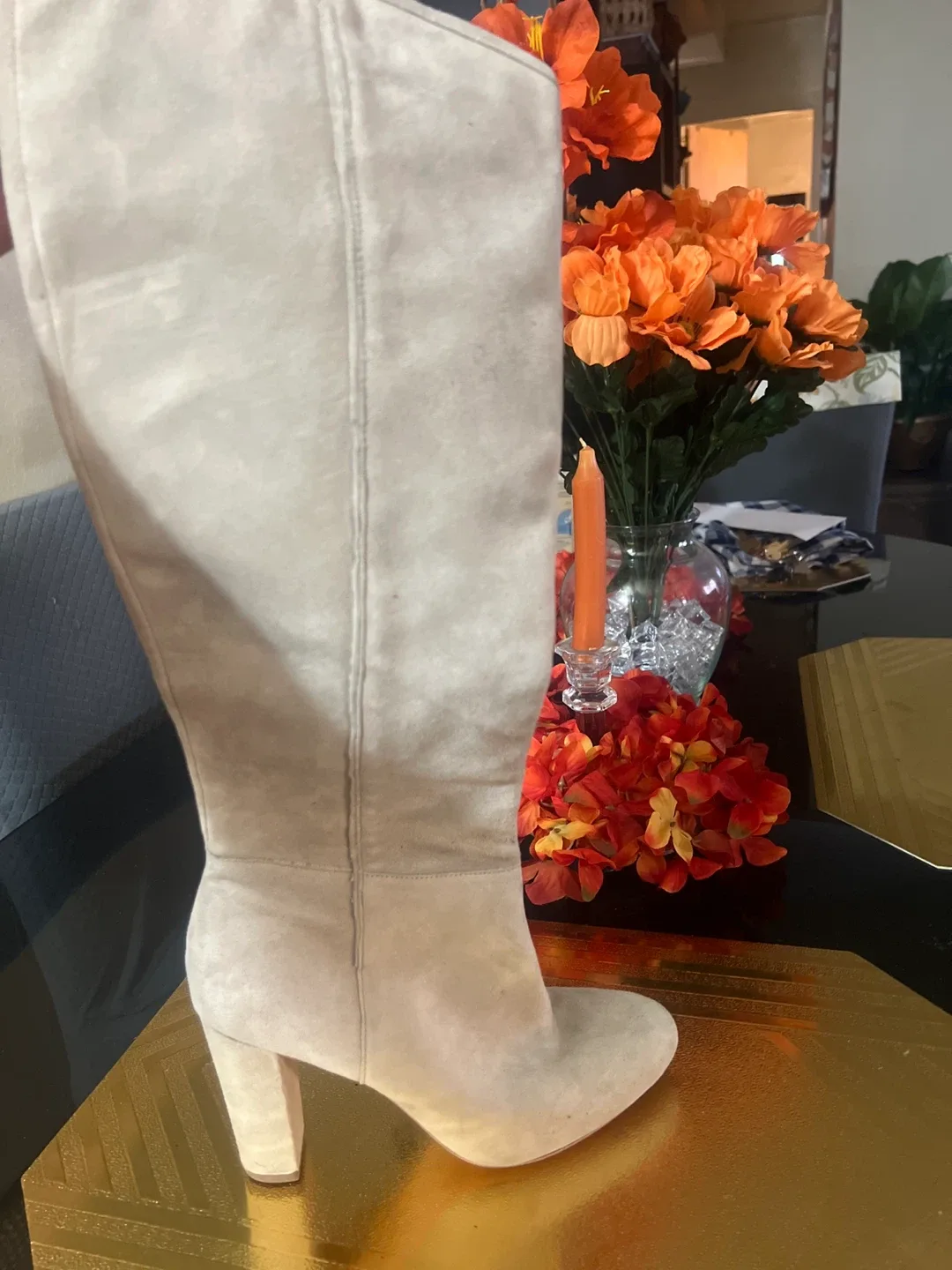 Ralph Lauren Suede Knee High Boots - Size 6.5 image indicator(2)