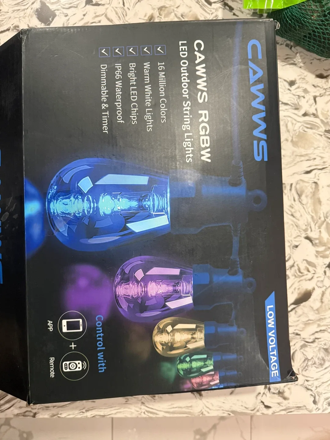 RGBW 100ft Outdoor String Lights - Dimmable image indicator(9)