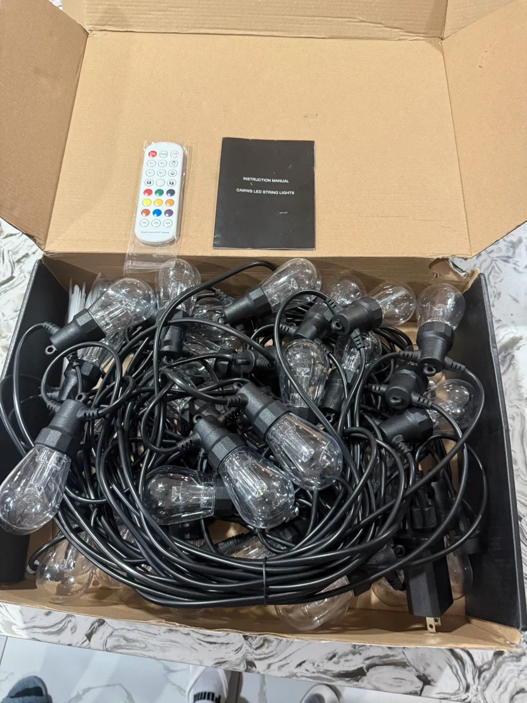 RGBW 100ft Outdoor String Lights - Dimmable image indicator(10)