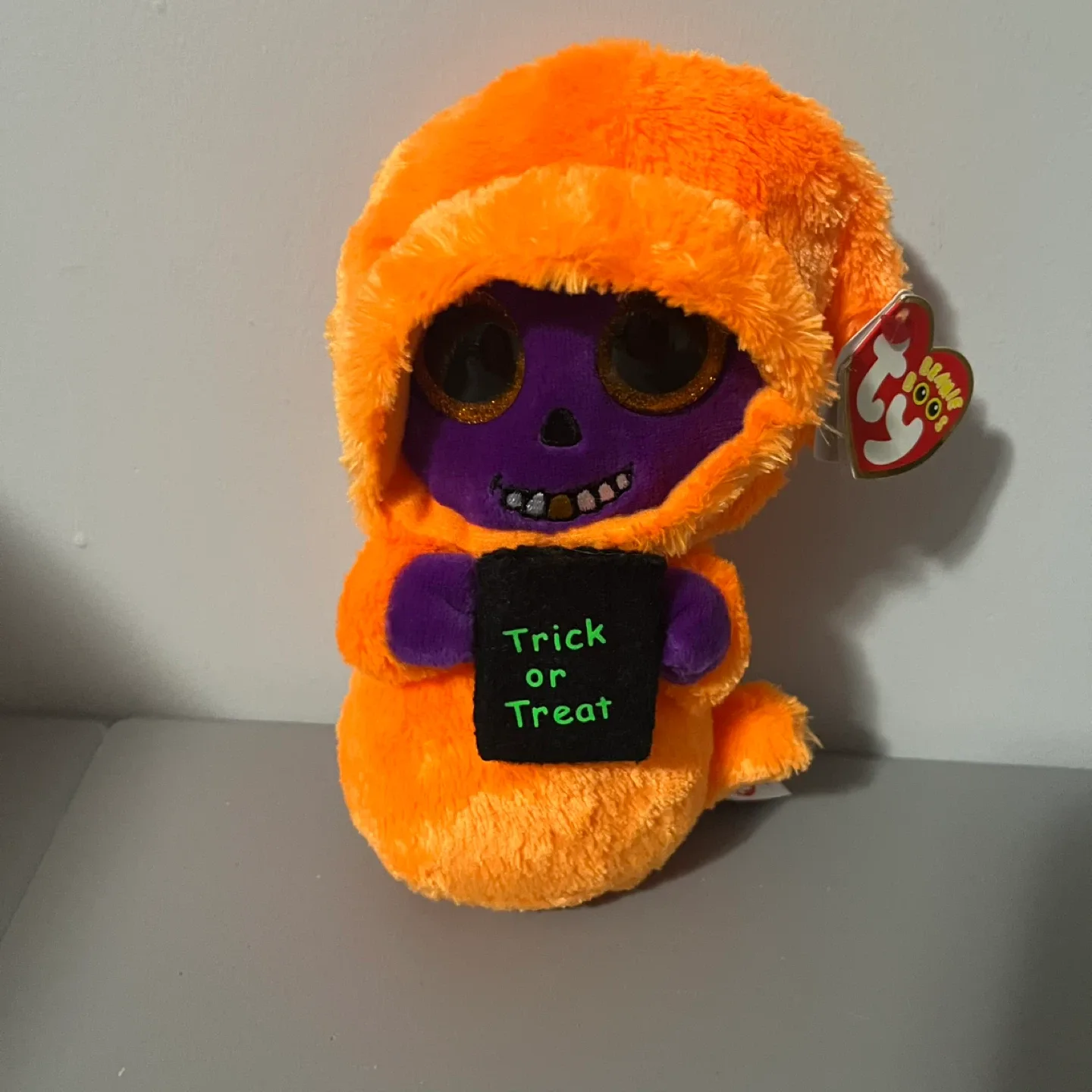Ty Beanie Boos Skeleton The Halloween Plush NWT