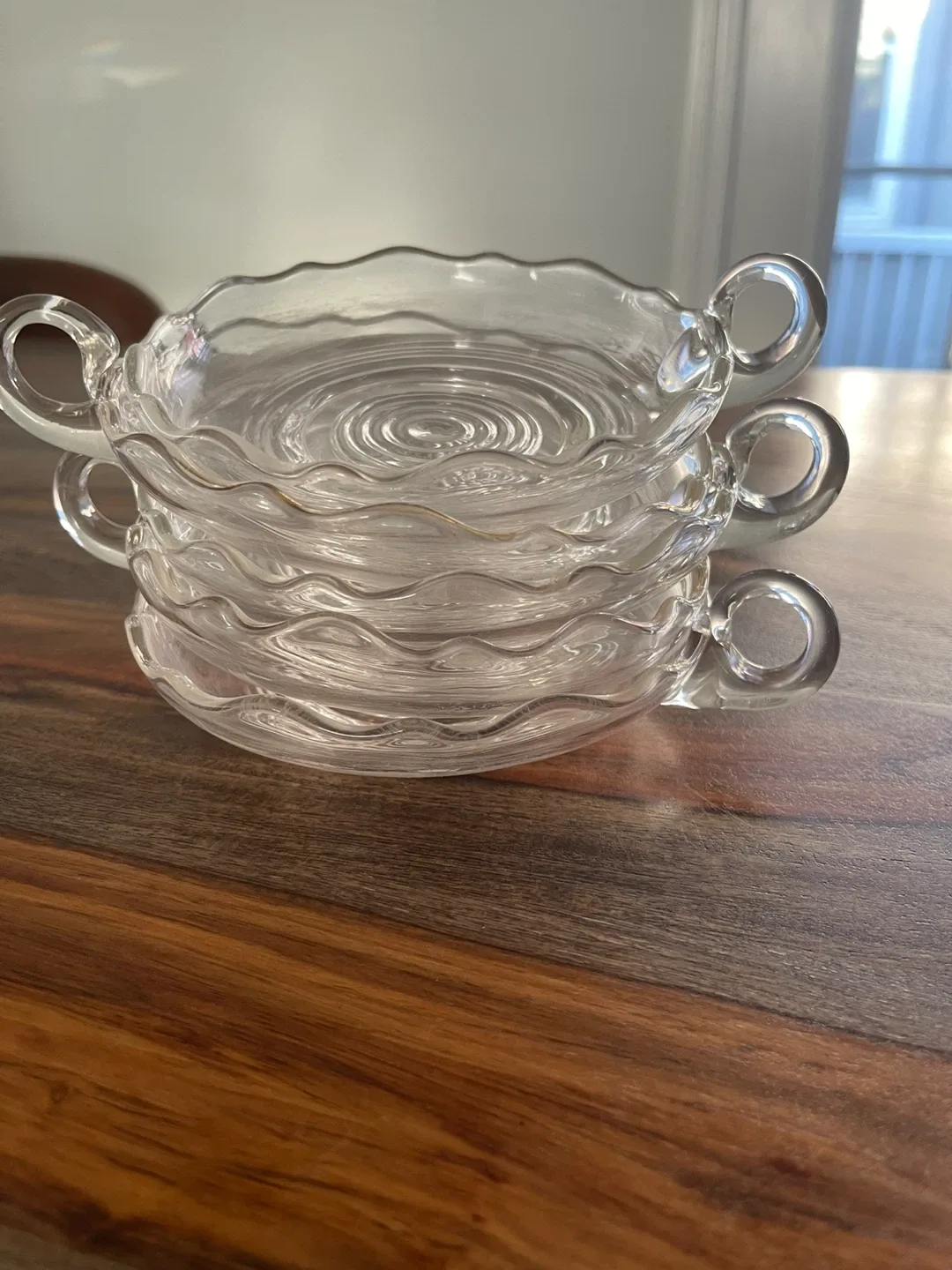 Glass Saucers with Handles - Set of 5 image indicator(2)
