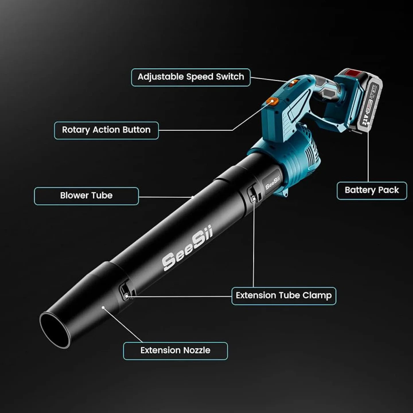 SeeSii Rotary Leaf Blower BL200 image indicator(2)