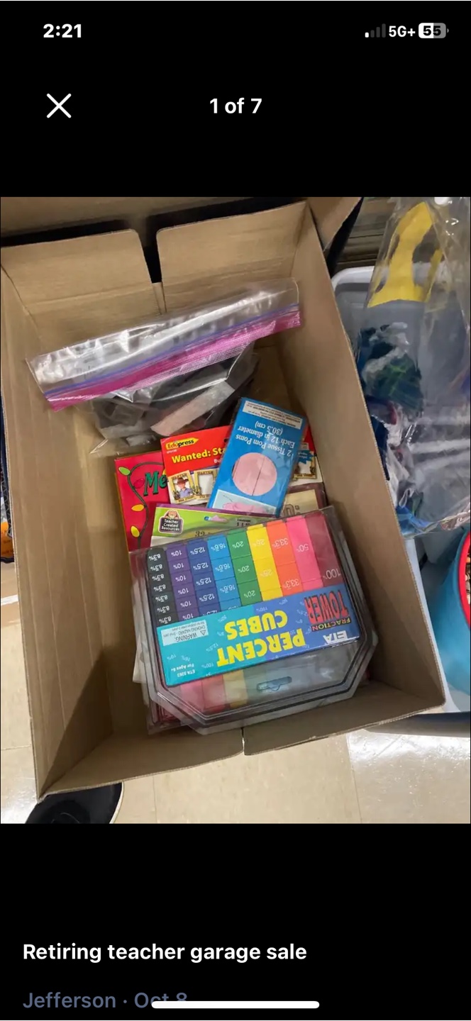 Teacher Garage Sale