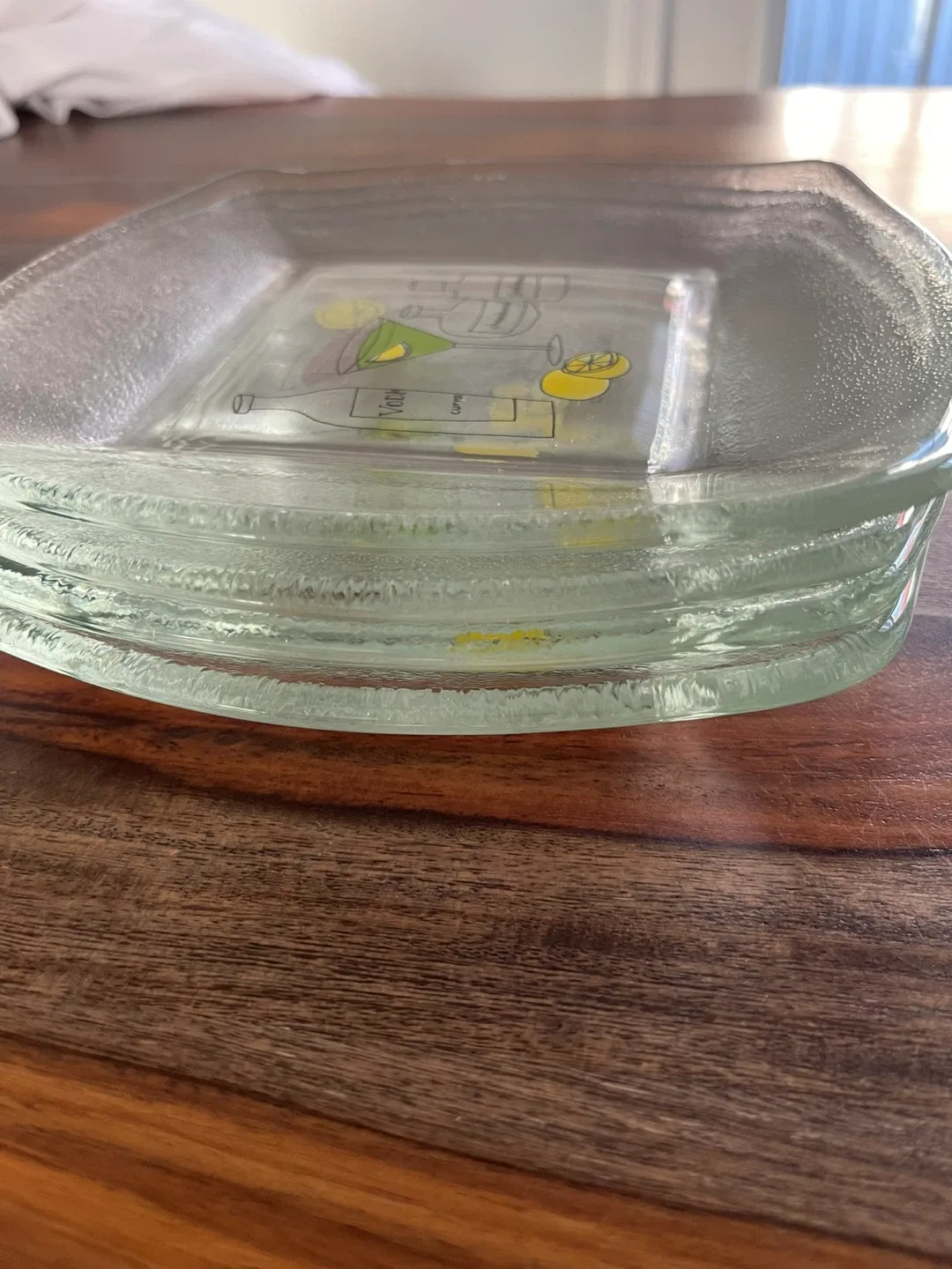 Set of 4 Cocktail Glass Appetizer Plates image indicator(2)