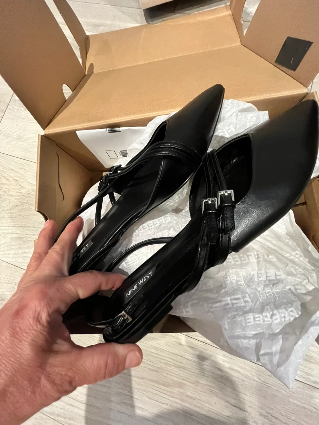 Nine West Black Heels - Size 9.5 image indicator(4)