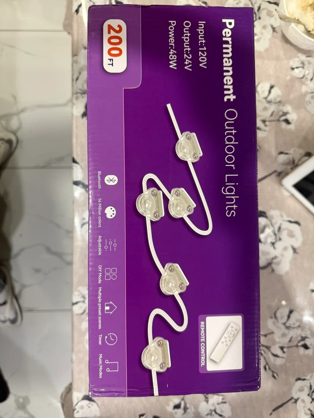 Addlon Permanent Outdoor Lights, 200 ft, New in Box image indicator(3)