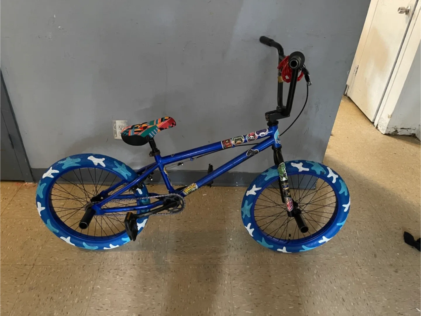 Blue BMX Bike