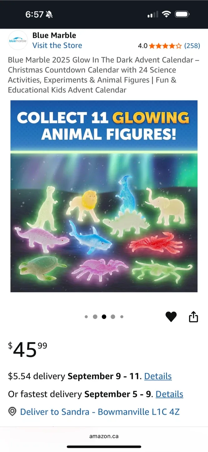 Blue Marble Glow In The Dark Advent Calendar image indicator(4)