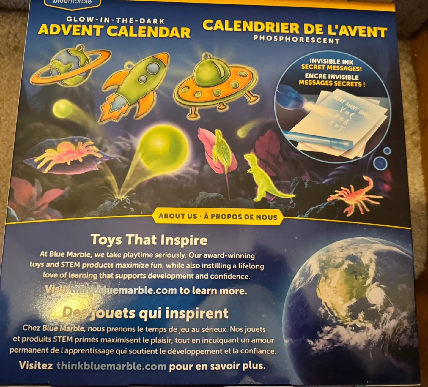 Blue Marble Glow In The Dark Advent Calendar image indicator(2)