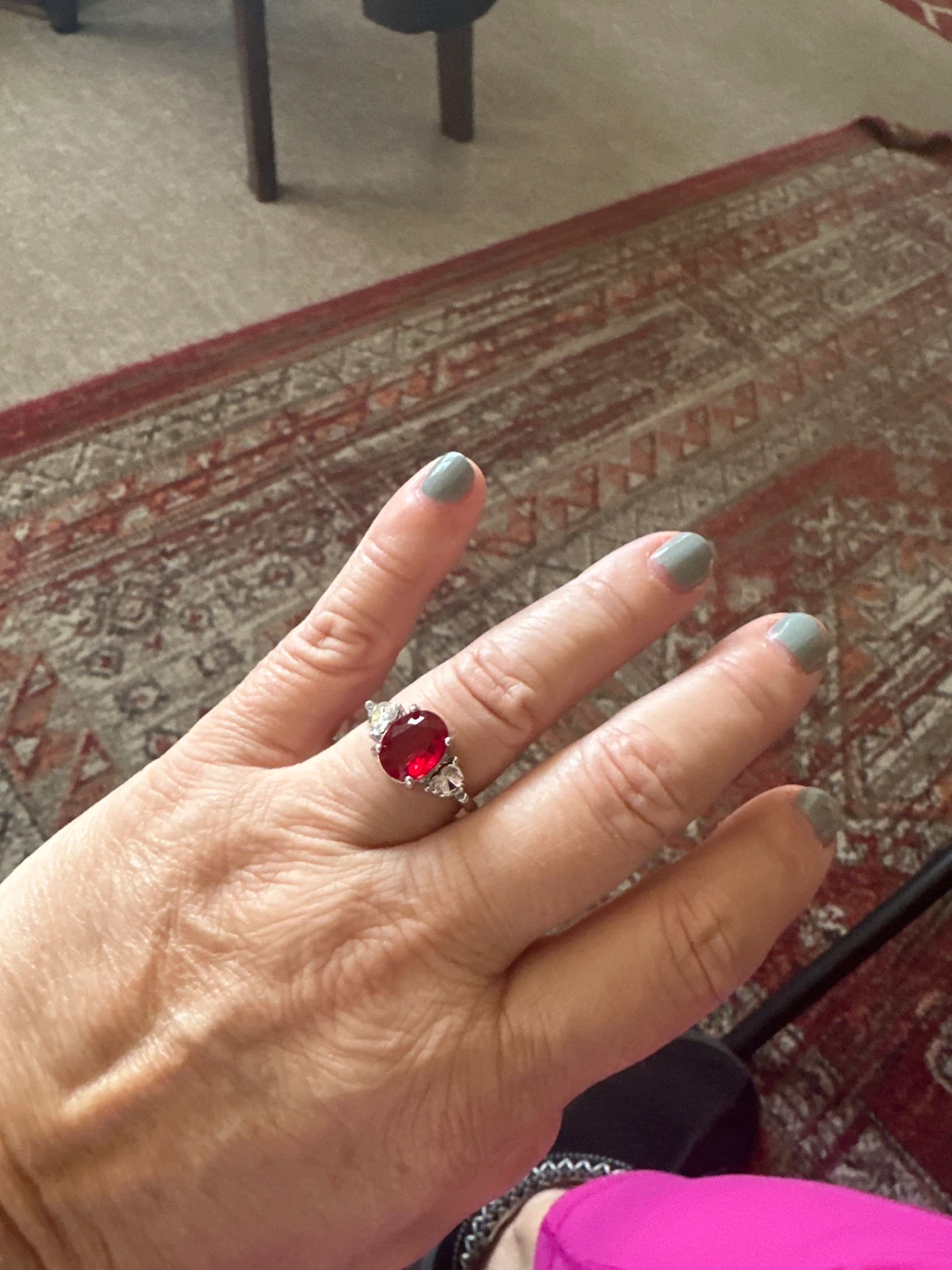 Red Ruby Fashion Ring - photo 2