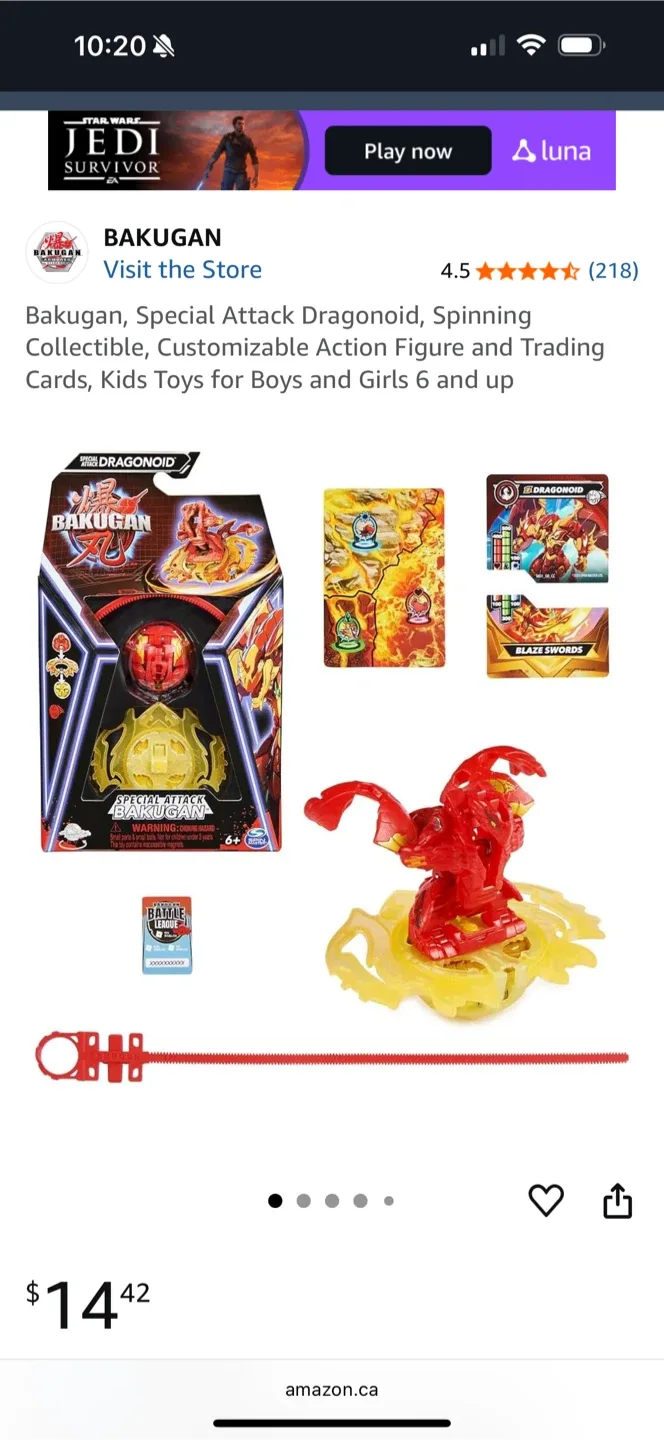 New Bakugan Special Attack Dragonoid, 6+ image indicator(3)