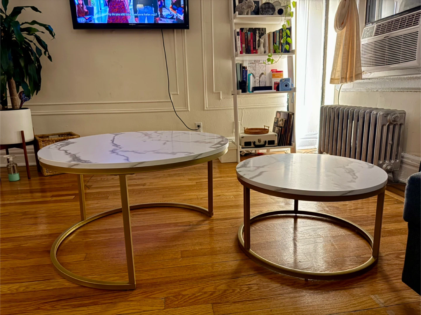 Nest of Tables - White Marble & Gold - photo 4