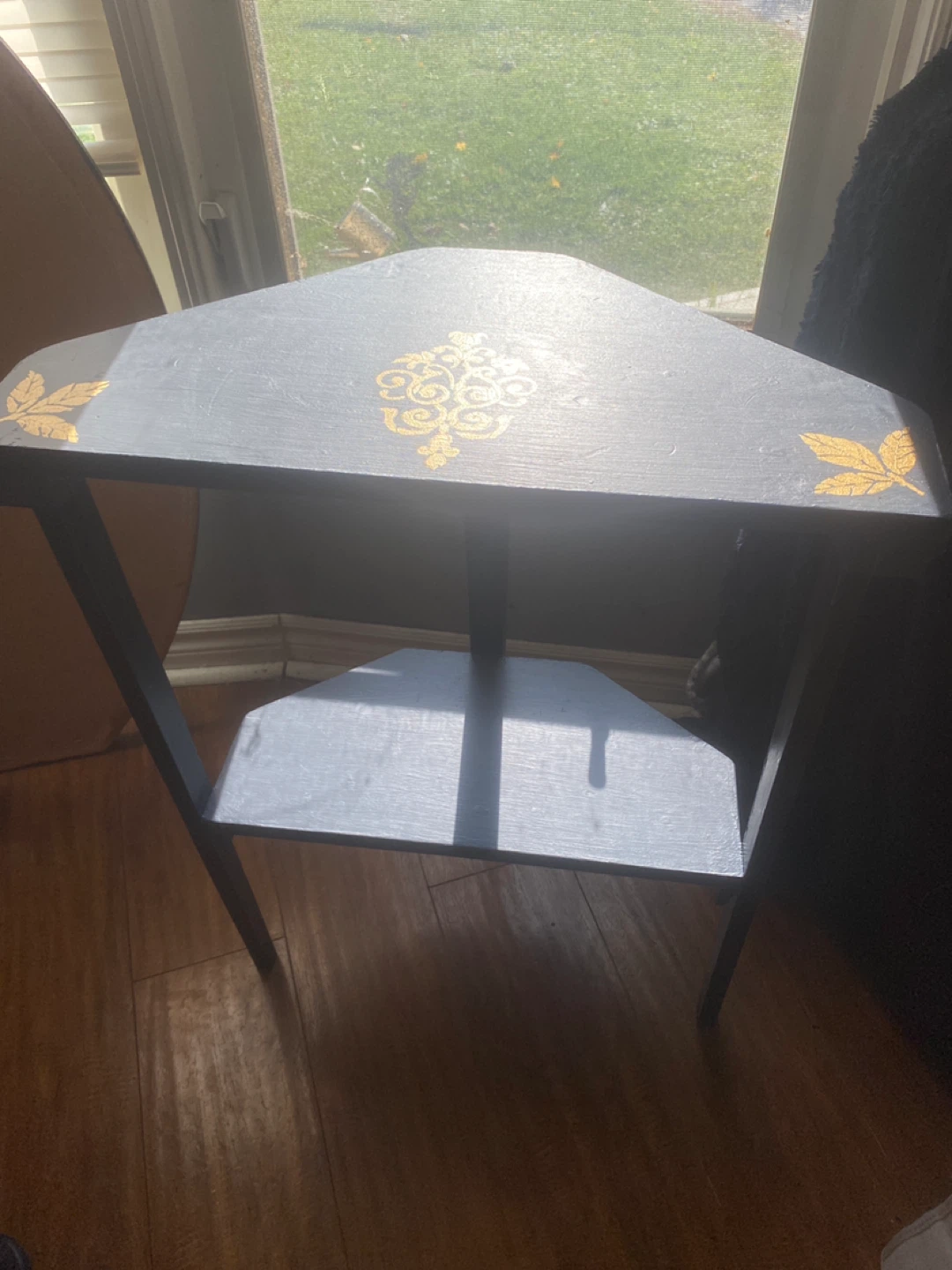 Painted Triangular Side Table