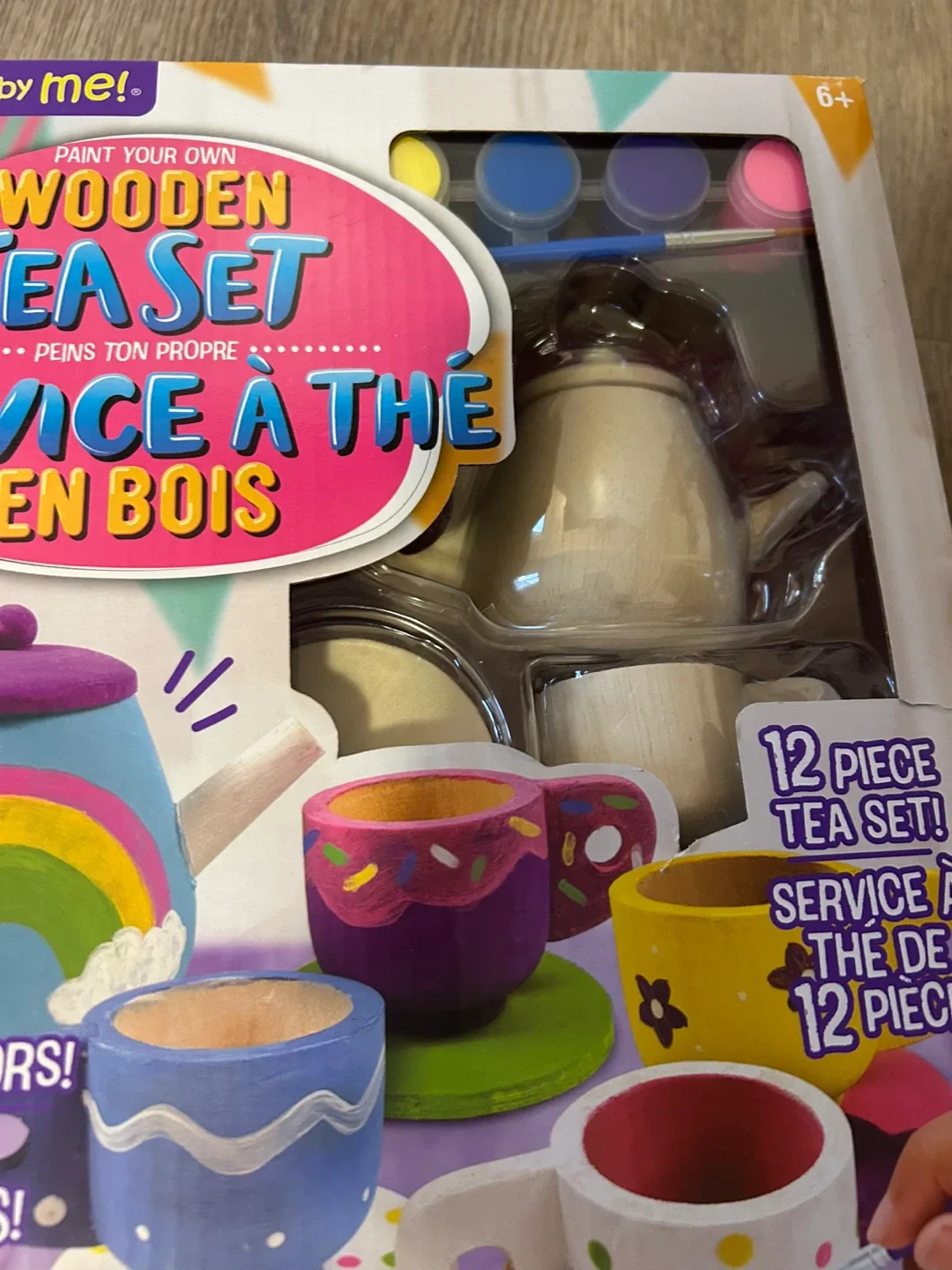 Made By Me! Wooden Tea Set - Paint Your Own! image indicator(3)