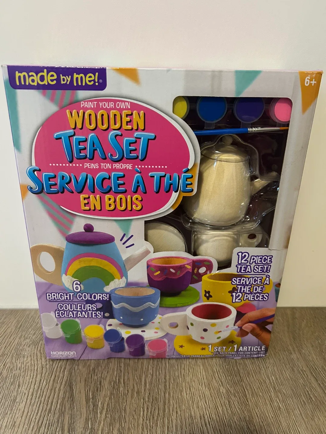 Made By Me! Wooden Tea Set - Paint Your Own! thumbnail