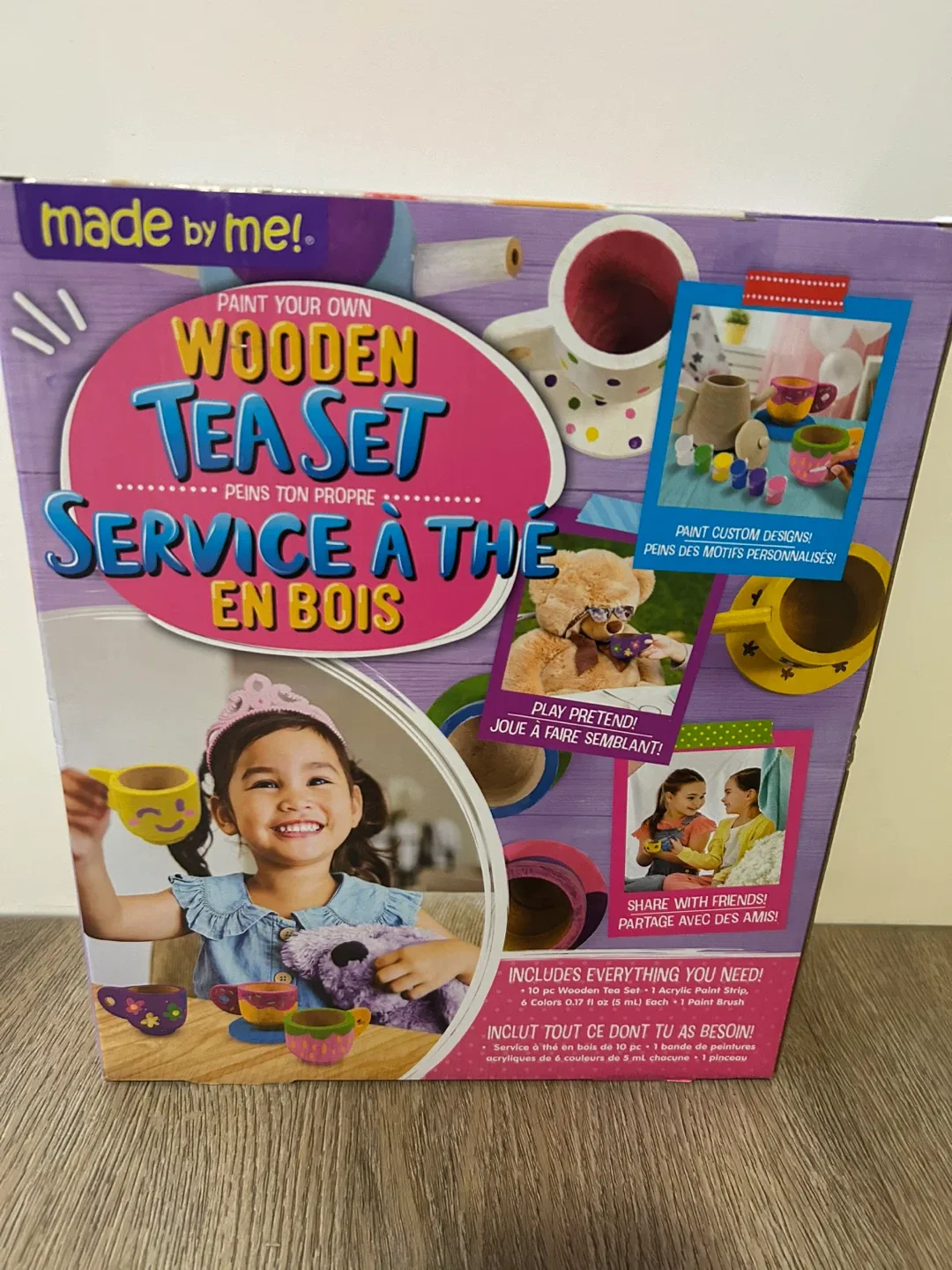 Made By Me! Wooden Tea Set - Paint Your Own! image indicator(2)