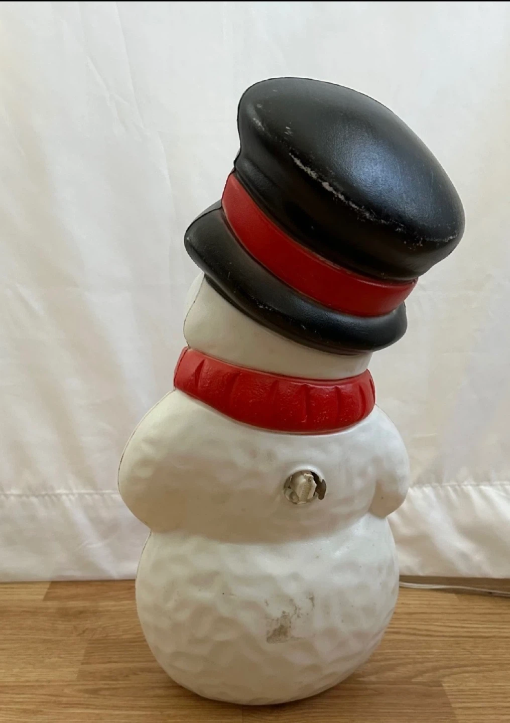 Vintage Snowman Blow Mold Light Up Decoration - photo 4