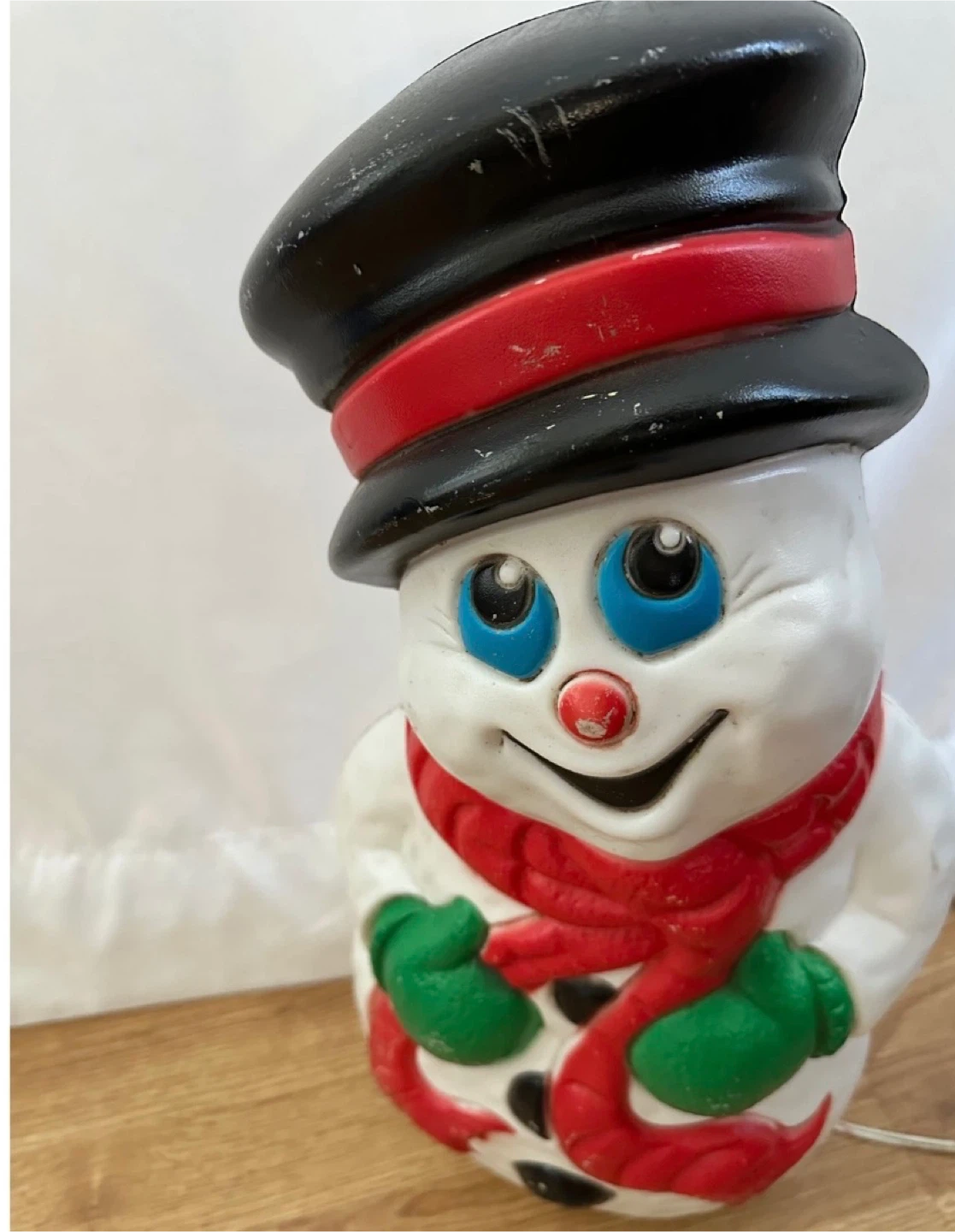 Vintage Snowman Blow Mold Light Up Decoration - photo 5