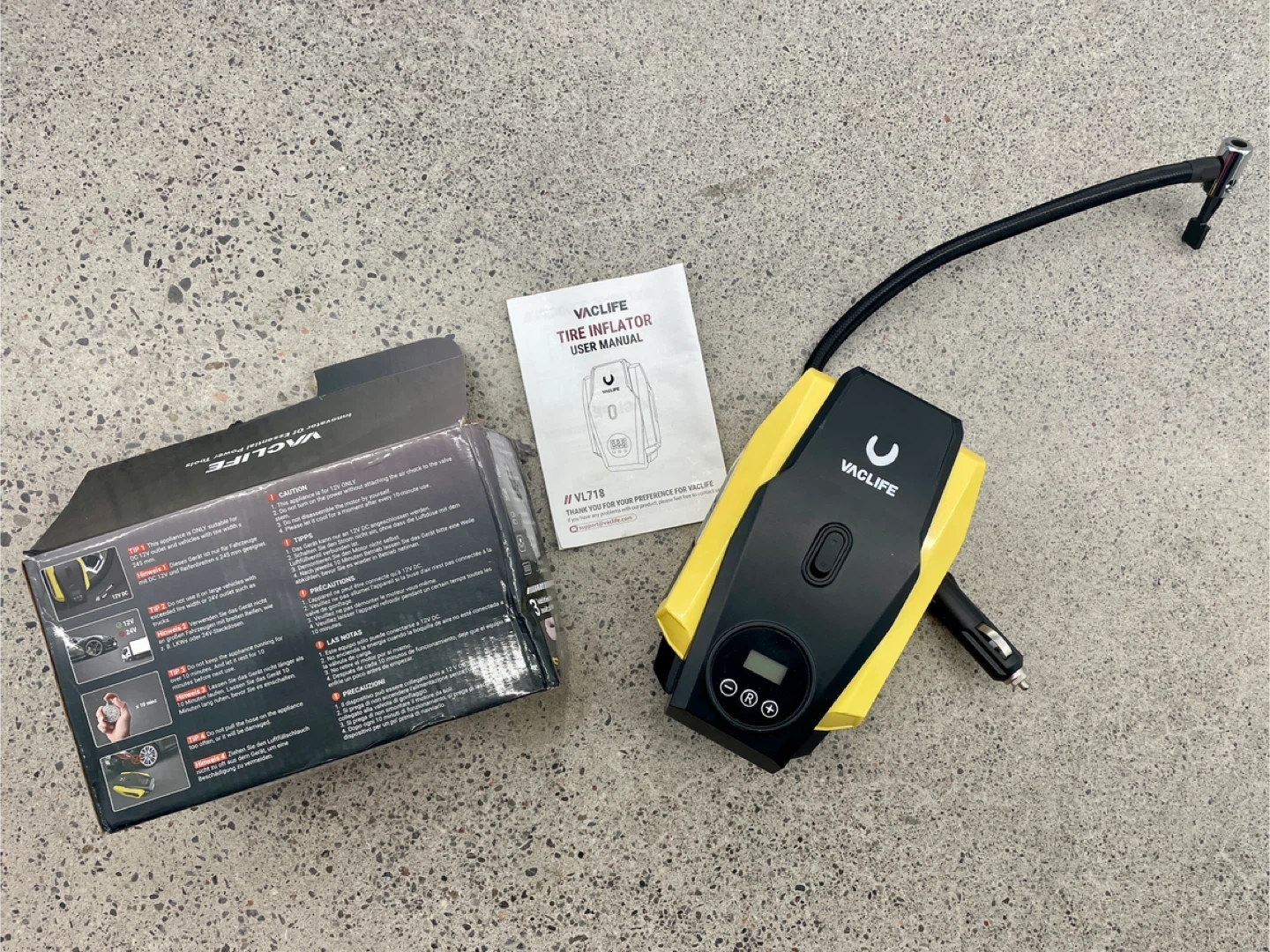 Auto set: Tire Inflator, tire gage & jumper cables - photo 2