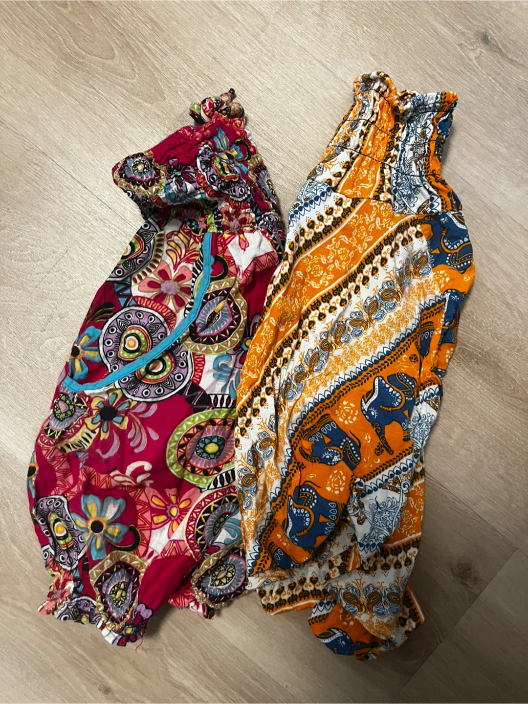 2 pairs of Colorful Patterned Harem Pants