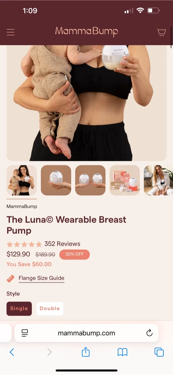 MammaBump The Luna Wearable Breast Pump - Double image indicator(2)