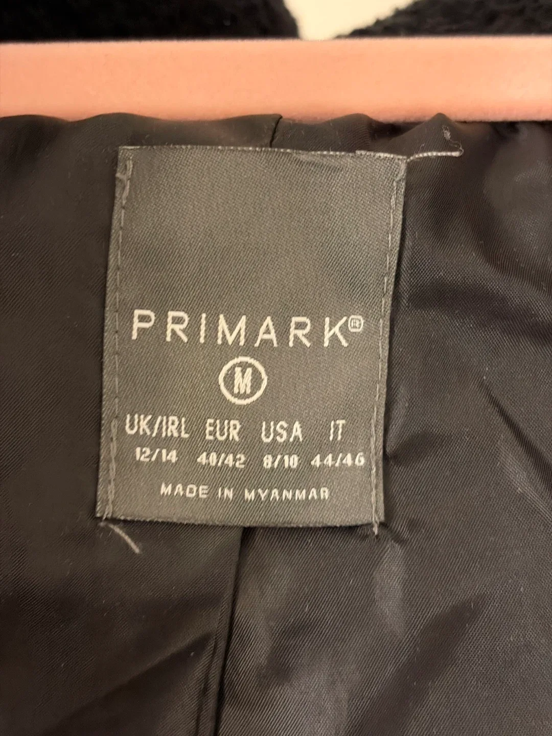 Primark Women's Black Sherpa Jacket - Size M image indicator(3)