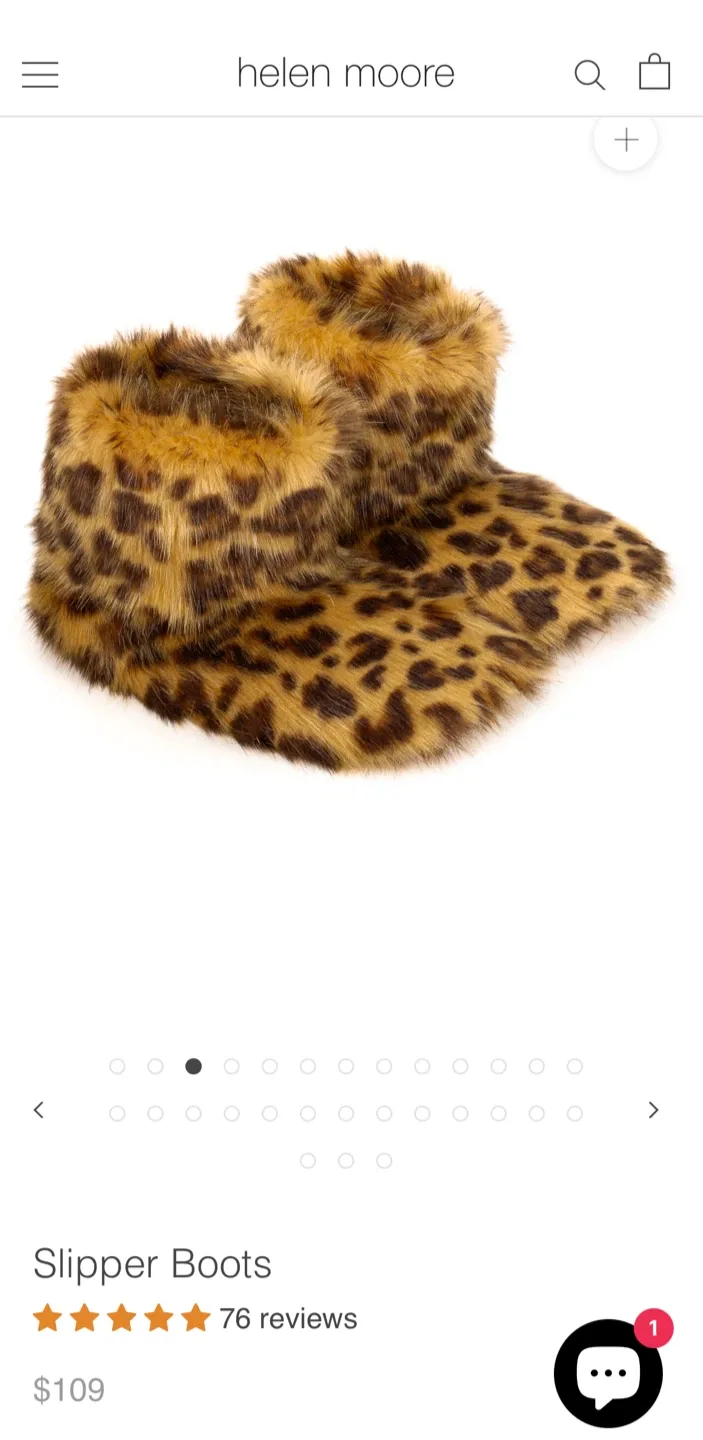 Leopard Print Slipper Boots (size 9/10) image indicator(7)