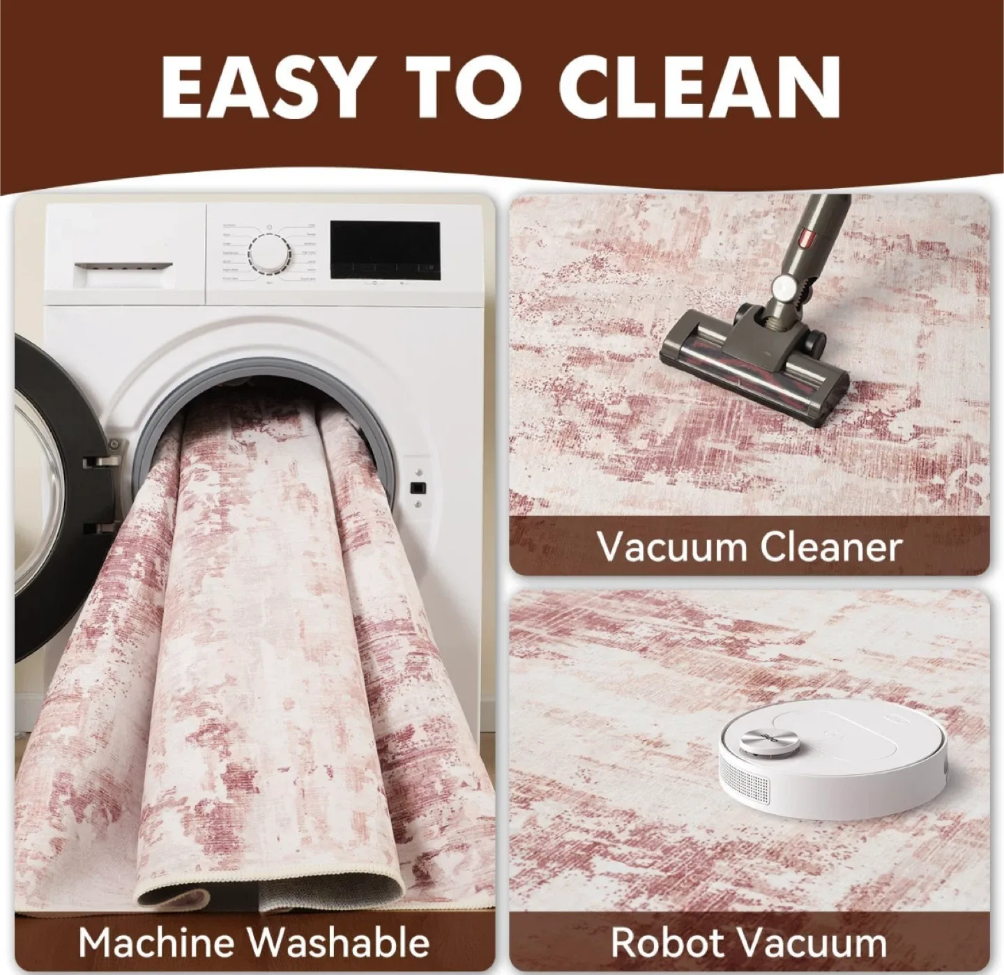 8x10ft Area Rug - Kids & Pet Friendly image indicator(6)