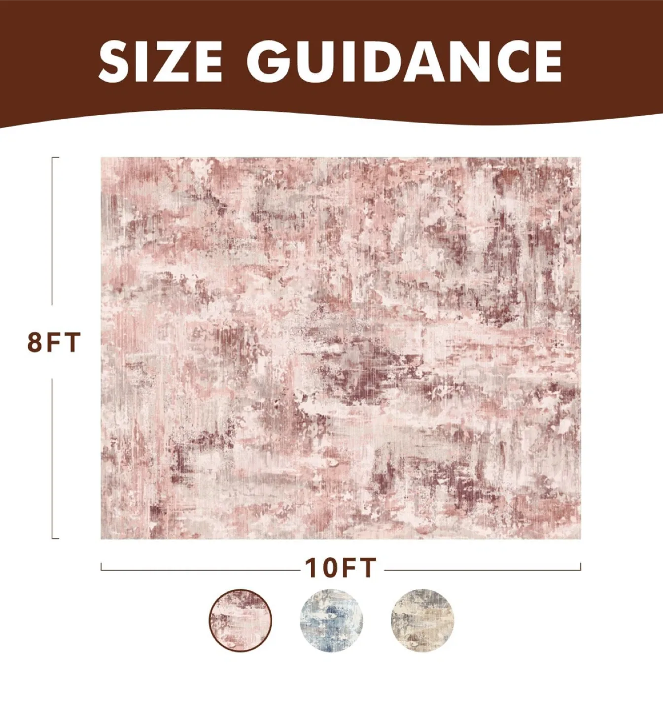 8x10ft Area Rug - Kids & Pet Friendly image indicator(2)