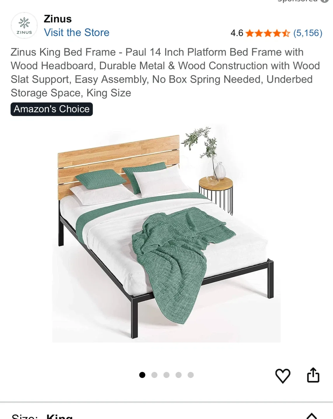 Amazon bed frame thumbnail