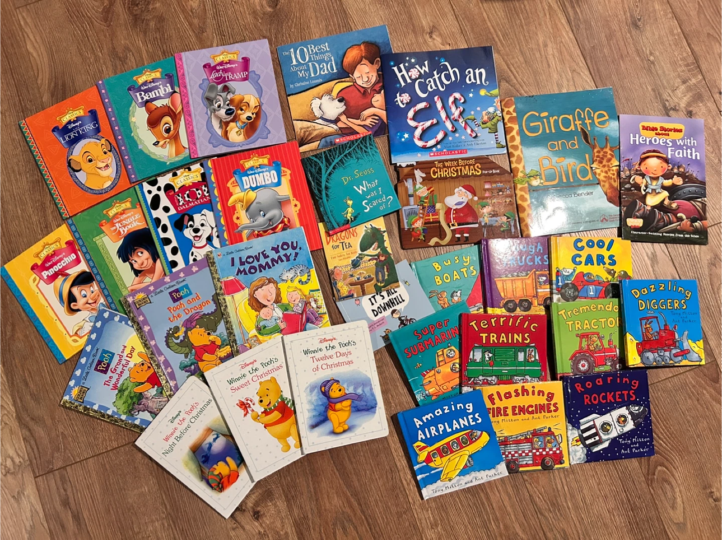 Kids' Books Lot: Disney Classics, Pooh, Dr. Seuss & More!
