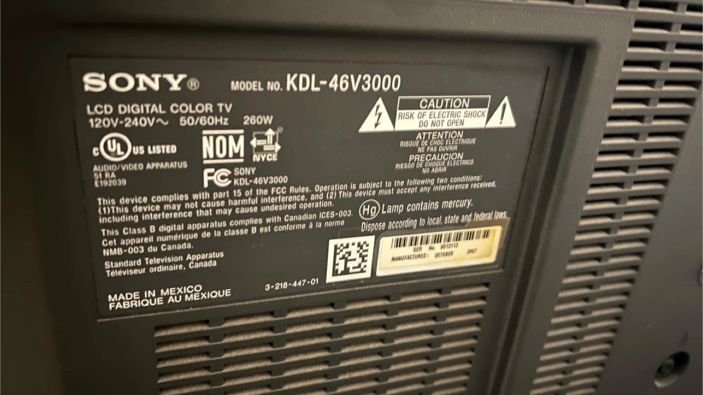 Sony bravia 46” tv - photo 3