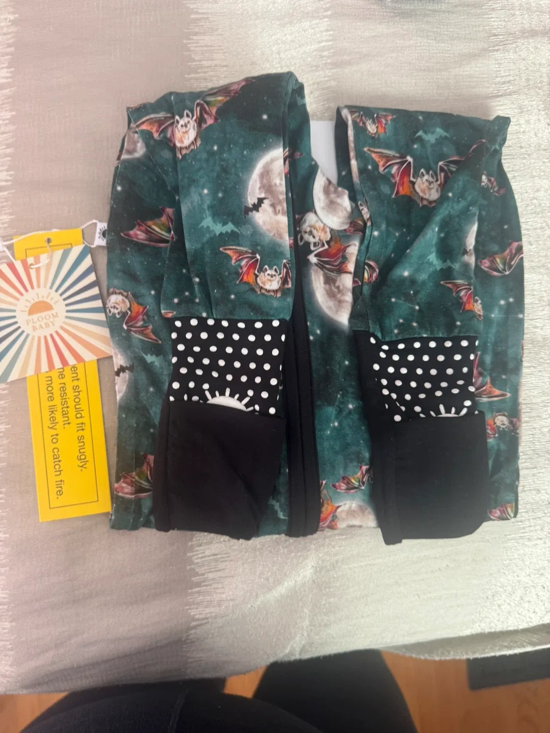 New Bamboo Bat Print Sleeper (12-18 mo) image indicator(3)