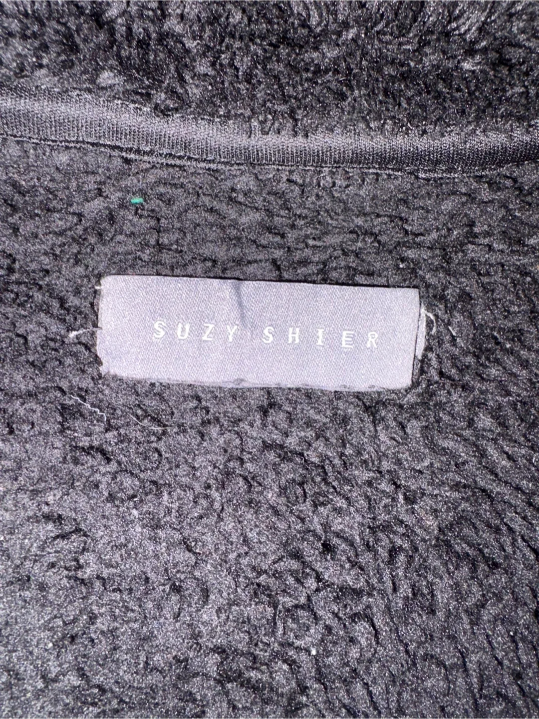 Suzy Shier Black Fuzzy Jacket image indicator(2)