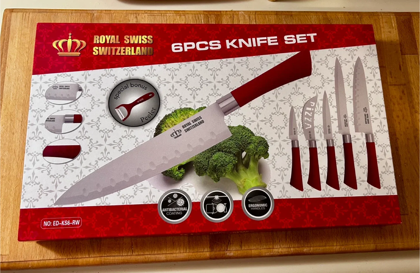 Royal Swiss Switzerland 6-Piece Knife Set