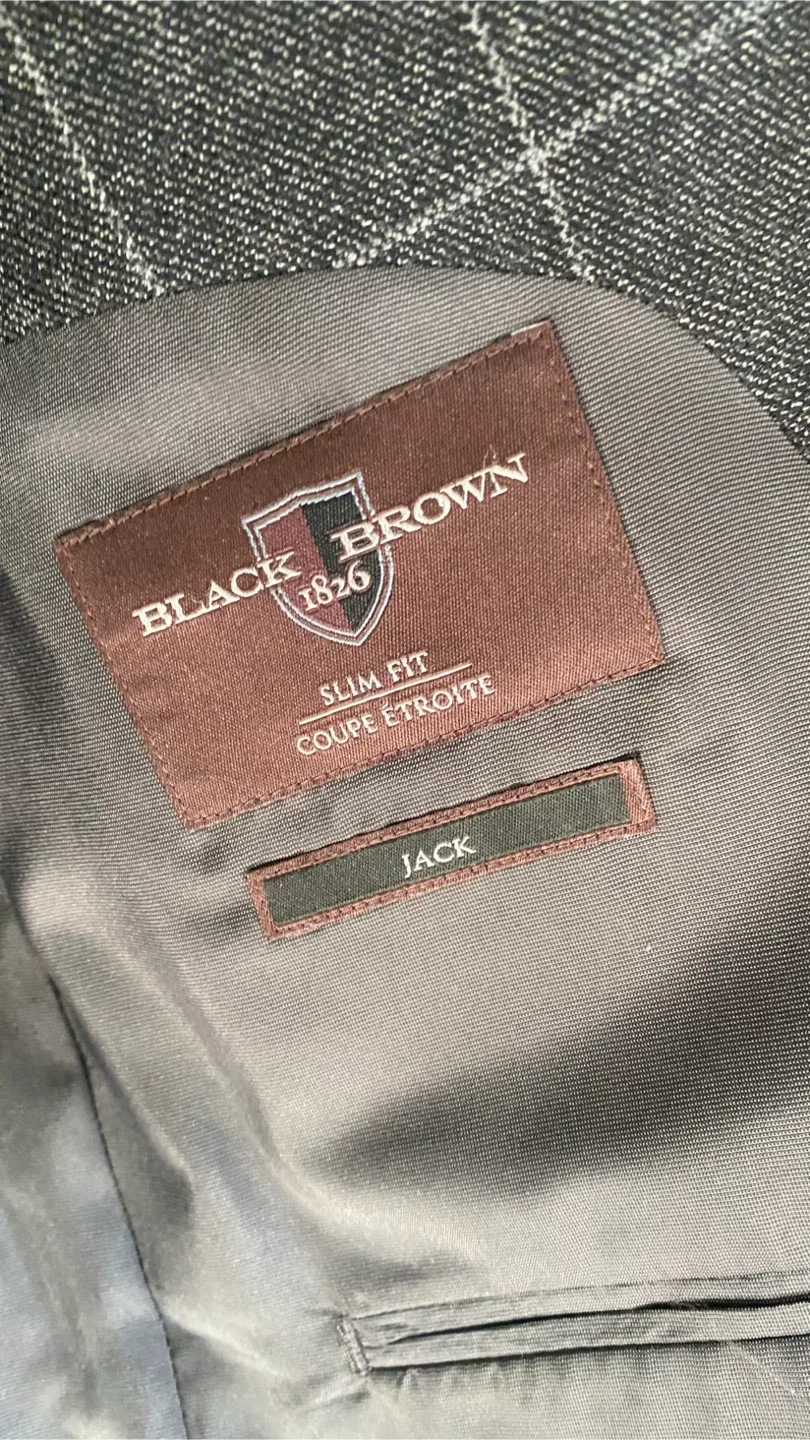 Black Friday - Black & Brown Blazer Fall Collection - Dark Grey image indicator(2)