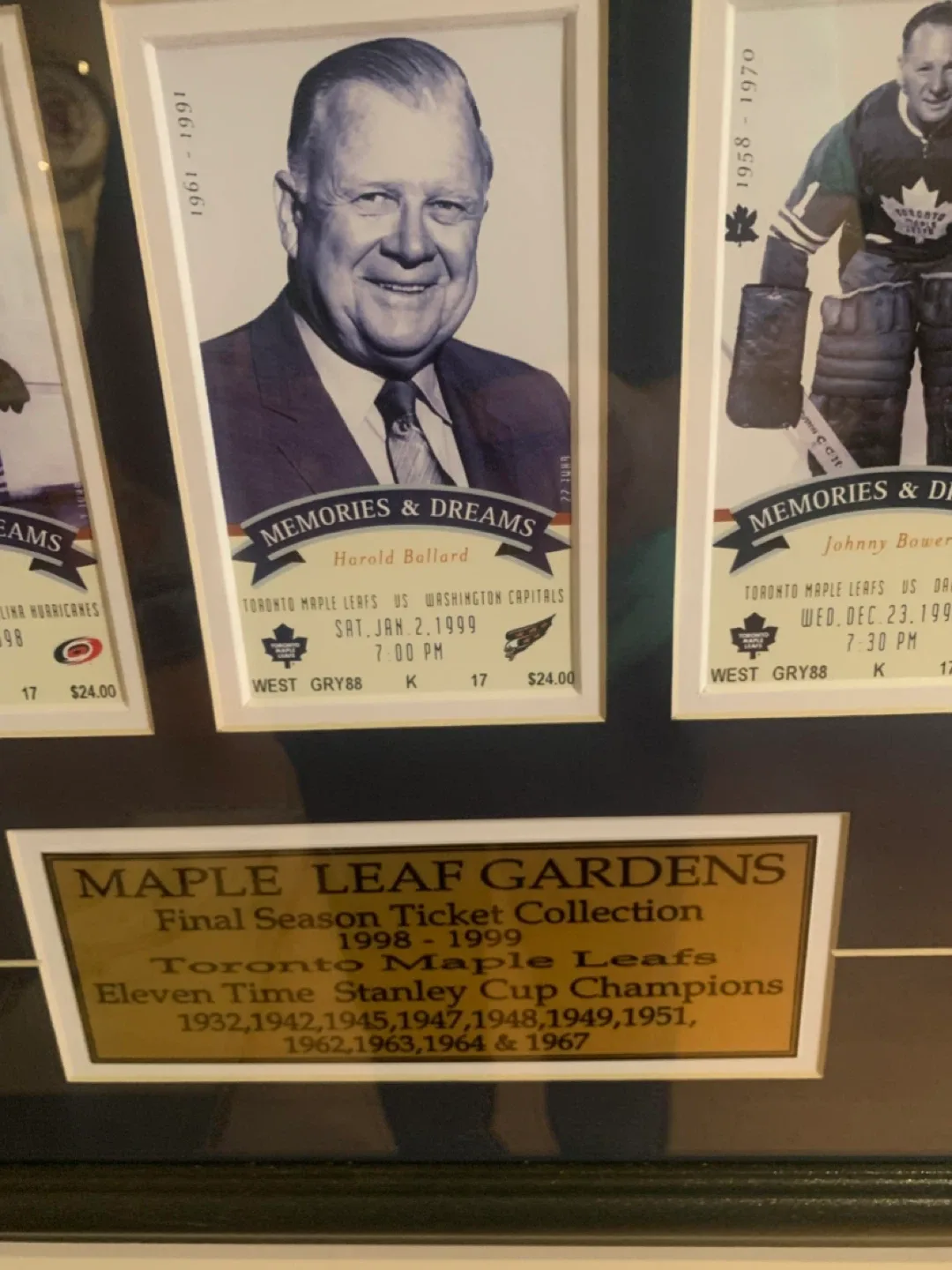 Maple Leaf Gardens Framed Ticket Collection image indicator(3)